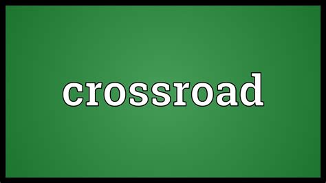 crossroads meaning in tamil